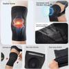 APXXAIBO Compression Knee Brace, Gel Patella Pad Knee Sleeve for Sports, Pain Relief, Meniscus Protection, Unisex (Grey double,XL [Suitable for 140-80kg weight]) view 4