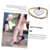Operitacx High Heel Shoe Straps with Rhinestone Buckle, 0.7cm Glossy Black Shoelace Accessories for Womens Anti-Slip Tie, Decorative Shoe Chains for Party and Daily Wear view 3