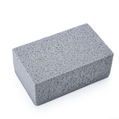 Safe and odorless BBQ cleaning stone, for metal and ceramic surfaces, efficiently cleans grease build-up without scratches