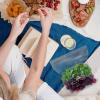 OKUMEYR 30pcs Small Food Storage Bags 14x16cm Resealable Plastic Snack Pouches with Reinforced Double Seams for Fresh Fruit and Vegetable Preservation view 4