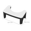 Operitacx Thickened Toilet Foot Stool for Adults, Non-Slip Bathroom Squatting Step Stool, Black and White, Home Potty Training Aid for Improved Posture and Comfort view 2