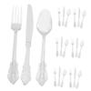 Xmas Holiday Cutlery Silver Plastic Party Cutlery for Events view 1