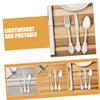 Xmas Holiday Cutlery Silver Plastic Party Cutlery for Events view 3