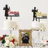 DILYPOD Personalized Graduation Glitter Cake Topper, Custom 2026 Graduation Cupcake Toppers Party Decorations, Congrats Decor Senior Gifts, Class Of 2026 Cupcake Decorations, Grad Party Decor 7 view 4