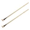 Beatifufu 2pcs Brass Back Scratcher Metal Portable Itching Stick with Long Handle 18inch Manual Massage Tool for Adults Relaxation and Self-Care view 1