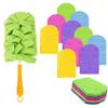 2026 New 360 Electrostatic Duster Refills, Reusable & Washable Heavy Duty Duster Pads for Dust, High-Density Microfiber,Fits Most Standard Duster Handles (2 Handle + 10 Refills) view 1