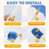 2026 New 360 Electrostatic Duster Refills, Reusable & Washable Heavy Duty Duster Pads for Dust, High-Density Microfiber,Fits Most Standard Duster Handles (2 Handle + 10 Refills) view 4