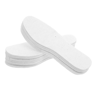 Milisten Thick 6mm Wool Felt Insoles 10 Pairs Thermal Boot Liners Non-Slip Warm Shoe Inserts Cut to Size for Men and Women Winter Footwear