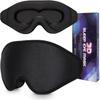 3D Contoured Sleep Eye Mask for Side Sleepers, Light Blocking Night Blindfold with Soft Breathable Material, Adjustable Strap Eye Cover for Travel, Nap, Work, Home, Comfortable Eyeshade (1PCS) view 1