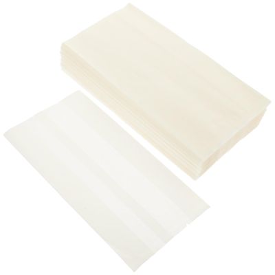 SECFOU 100pcs Bakery Bread and Cookie Storage Bags, Semi- White Paper Sealing Bags 20x10+5cm, Disposable Food Packaging for Household Baking and Pastry Preservation