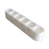 Znet3D Slim Organizer 6 Bottle SingleRow Holder, SpaceSaving Countertop Storage for Daily Routines, Made in USA (White) view 3