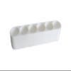 Znet3D Slim Organizer 6 Bottle SingleRow Holder, SpaceSaving Countertop Storage for Daily Routines, Made in USA (White) view 4