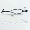 100Pcs Hang Tag String, Nylon Snap Lock Pin Loop Plastic Tag Fastener Hook Ties Clothing Price Tag Rope Easy and Fast to Attach view 3