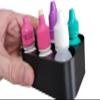 Znet3D Slim Organizer 6 Bottle Tray Holder, Compact Grid Storage for Daily Routines, Made in USA (Black) view 2