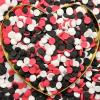 CandiJumpin Red White and Black Sprinkles Halloween Confetti Sprinkles 3 OZ view 2