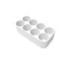 Znet3D Slimline Organizer 8 Bottle Tray Holder, Compact Grid Storage for Daily Routines, Made in USA (Blue) view 1