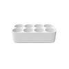 Znet3D Slimline Organizer 8 Bottle Tray Holder, Compact Grid Storage for Daily Routines, Made in USA (Blue) view 2