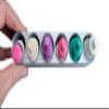 Znet3D Slim Organizer 6 Bottle SingleRow Holder, SpaceSaving Countertop Storage for Daily Routines, Made in USA (Silver) view 3