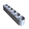 Znet3D Slim Organizer 6 Bottle SingleRow Holder, SpaceSaving Countertop Storage for Daily Routines, Made in USA (Silver) view 4
