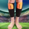 1 Pair Sports Soccer Shin Guard Pad Sleeve Sock Leg Support Football Compression Calf Shinguard view 2