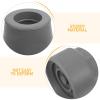Veemoon 4pcs 19mm Replacement Crutch Tips Heavy Duty Rubber Ends Anti-Slip Cane Stoppers Walking Stick Pads Sturdy Gray Covers for Mobility Aids view 3