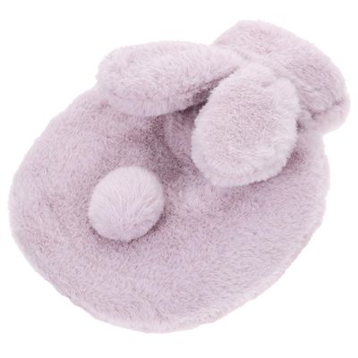 DECHOUS Portable Reusable Hot Water Bottle Hand Warmer with Plush Rabbit Cover PVC Explosion-Proof Water Pouch for Menstrual Relief and Winter Outdoor Use