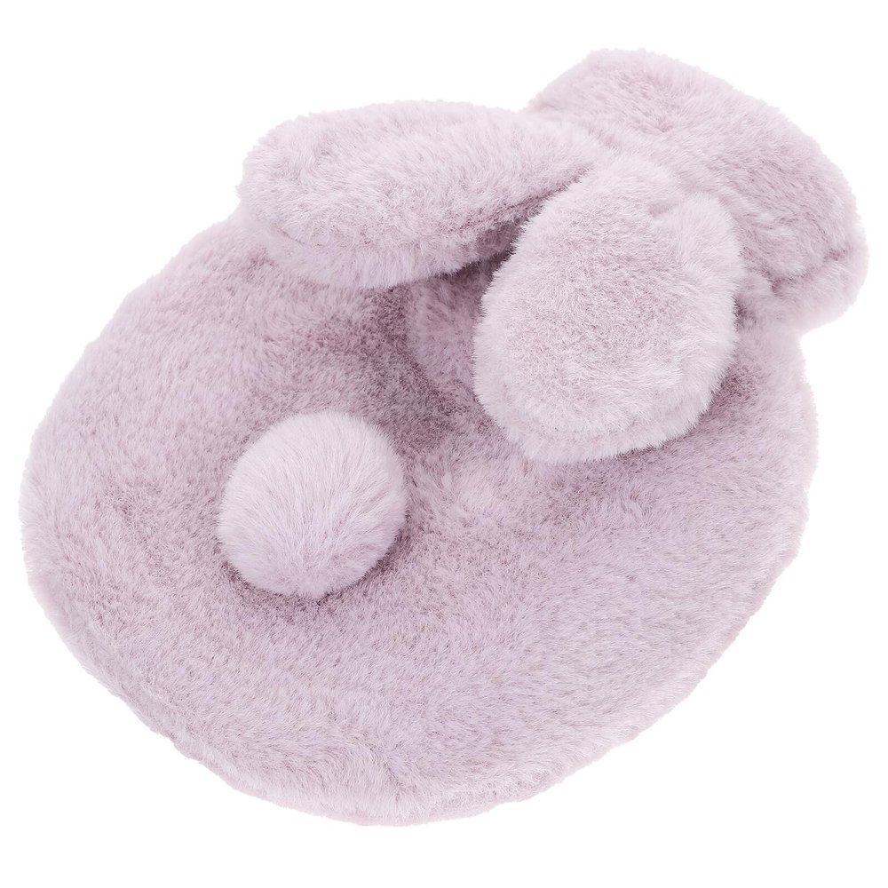 DECHOUS Portable Reusable Hot Water Bottle Hand Warmer with Plush Rabbit Cover PVC Explosion-Proof Water Pouch for Menstrual Relief and Winter Outdoor Use
