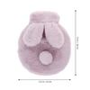 DECHOUS Portable Reusable Hot Water Bottle Hand Warmer with Plush Rabbit Cover PVC Explosion-Proof Water Pouch for Menstrual Relief and Winter Outdoor Use view 2