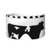 Nuzjahu Farm's Market Fresh Milk Print Plush Sleep Mask Eye Mask for Women Man Side Sleeper with Adjustable Headband Blackout Sleep Covers for All Night Sleep, Travel & Nap view 1