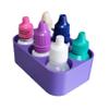 Znet3D Slim Organizer 6 Bottle Tray Holder, Compact Grid Storage for Daily Routines, Made in USA (Purple) view 1