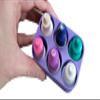 Znet3D Slim Organizer 6 Bottle Tray Holder, Compact Grid Storage for Daily Routines, Made in USA (Purple) view 3