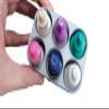 Znet3D Slim Organizer 6 Bottle Tray Holder, Compact Grid Storage for Daily Routines, Made in USA (Silver) view 2