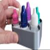 Znet3D Slim Organizer 6 Bottle Tray Holder, Compact Grid Storage for Daily Routines, Made in USA (Silver) view 3