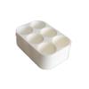 Znet3D Slim Organizer 6 Bottle Tray Holder, Compact Grid Storage for Daily Routines, Made in USA (White) view 3