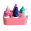 Znet3D Slim Organizer 6 Bottle Tray Holder, Compact Grid Storage for Daily Routines, Made in USA (Pink) view 2