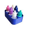 Znet3D Slim Organizer 6 Bottle Tray Holder, Compact Grid Storage for Daily Routines, Made in USA (Blue) view 1