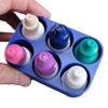 Znet3D Slim Organizer 6 Bottle Tray Holder, Compact Grid Storage for Daily Routines, Made in USA (Blue) view 2