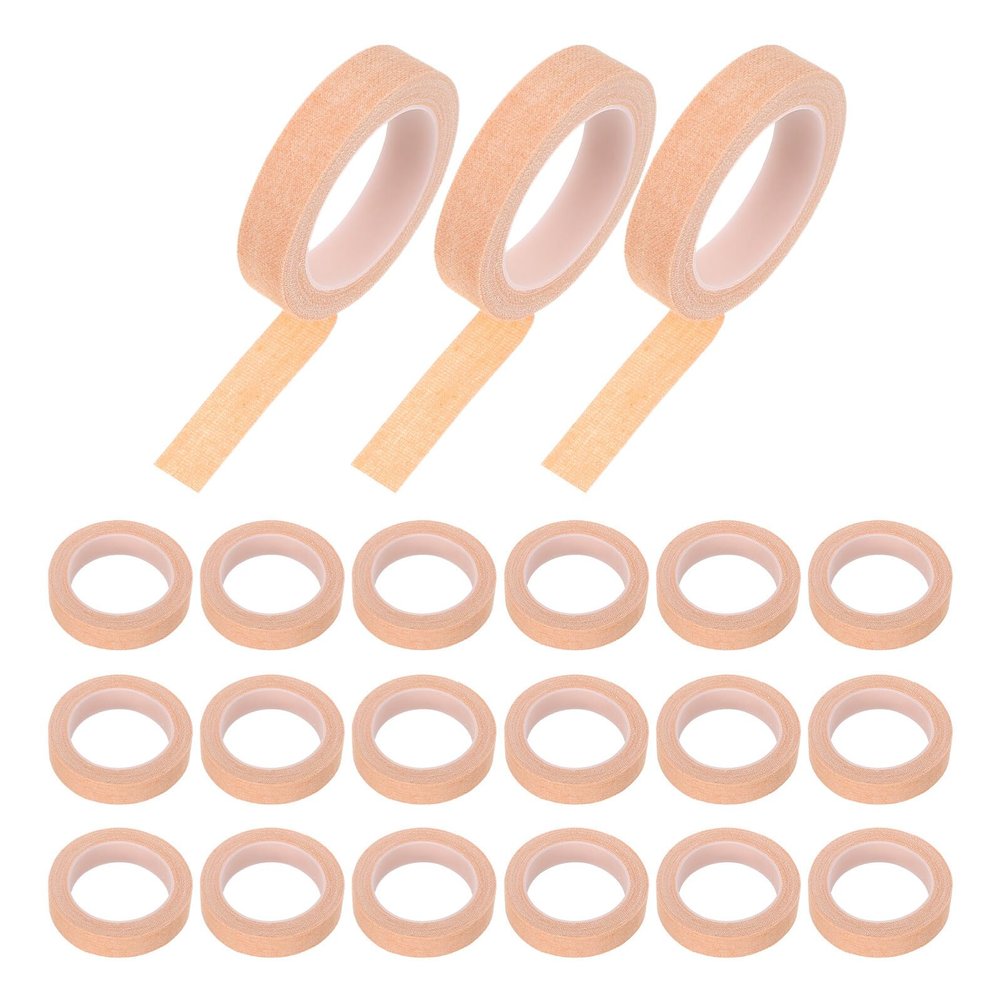 FOMIYES Skin Adhesive Tape 1cm X Roll Tape Extra Strong Climbing Finger Wrap for Injury Fixation and First Aid, Skin Color, 30 Rolls