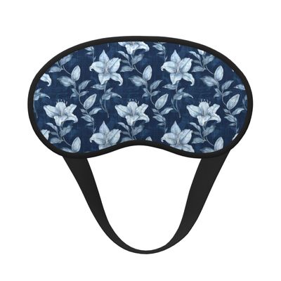 Nuzjahu Beautiful Denim 2 Print Sleep Mask, Eye Mask for Sleeping with Elastic Strap Soft Blackout Travel Eye Cover Zero Pressure Night Blindfold for Women Men
