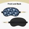 Nuzjahu Beautiful Denim 2 Print Sleep Mask, Eye Mask for Sleeping with Elastic Strap Soft Blackout Travel Eye Cover Zero Pressure Night Blindfold for Women Men view 2