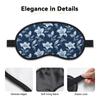 Nuzjahu Beautiful Denim 2 Print Sleep Mask, Eye Mask for Sleeping with Elastic Strap Soft Blackout Travel Eye Cover Zero Pressure Night Blindfold for Women Men view 3