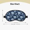 Nuzjahu Beautiful Denim 2 Print Sleep Mask, Eye Mask for Sleeping with Elastic Strap Soft Blackout Travel Eye Cover Zero Pressure Night Blindfold for Women Men view 4