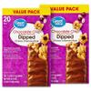 Great Value Chocolate Chip Dipped Chewy Granola Bars, Naturally Flavored, 1.1 oz, 20 Count, Pack of 2, 40 Bars Total view 1