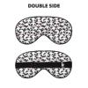 Nuzjahu Small Panda 3 Print Sleep Mask Silk Eye Mask for Sleeping with Adjustable Strap Soft Satin Blackout Travel Eye Cover Zero Pressure Night Blindfold view 2