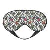 Nuzjahu Interesting Retro Insects Print Sleep Mask Silk Eye Mask for Sleeping with Adjustable Strap Soft Satin Blackout Travel Eye Cover Zero Pressure Night Blindfold view 1