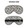 Nuzjahu Interesting Retro Insects Print Sleep Mask Silk Eye Mask for Sleeping with Adjustable Strap Soft Satin Blackout Travel Eye Cover Zero Pressure Night Blindfold view 2