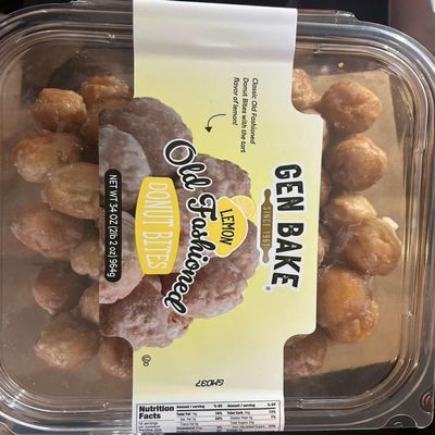 Gen Bake Lemon Old Fashioned Donut Bites, Classic Tart Lemon Flavor, 34 oz 1 Box