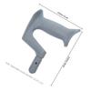 TOYZFRIENDY Plastic Bow Style Walking Stick Handle Grip for Crutches and Canes, Replacement Walker Hand Grip Accessory Compatible 22.2mm Tubes, Gray Ergonomic Mobility Aid Handle for Seniors view 2