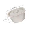 TOBBOMEY Thickened Portable Commode Chair with Lid, Plastic Bedside Chamber Pot Urinal Toilet Bucket for Elderly, Pregnant Women, and Patients, Gray view 2