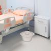 TOBBOMEY Thickened Portable Commode Chair with Lid, Plastic Bedside Chamber Pot Urinal Toilet Bucket for Elderly, Pregnant Women, and Patients, Gray view 4